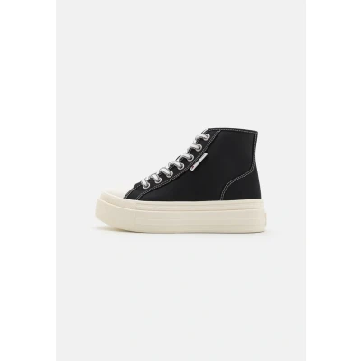 Imagen de Tommy Jeans Foxing Flatform Zapatillas altas, Mujer, Talla: 42, Black Zapatos