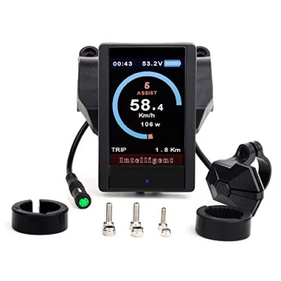 Imagen de Bafang 8fun Panel de control pantalla LCD 750C 850C 860C C18 C965 C961 500C SW102 para bicicleta eléctrica BBS02 y BBSHD Mid Drive Motor (pantalla colorida 850C)