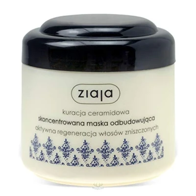 Imagen de Máscara de tratamiento intensivo, cuidado del cabello, reconstrucción cabello con ceramida, 200 ml, Ziaja