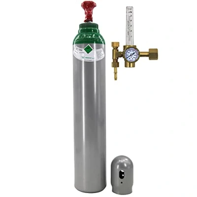 Imagen de Cilindro de Gas soldadura puro 4.8 Argón (100%), 8 litros TIG/WIG MIG, incluye rotameter