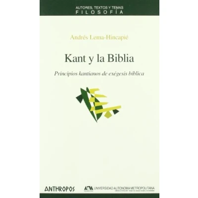 Imagen de Kant Y La Biblia (FILOSOFÍA)