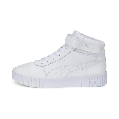 Imagen de Puma Carina 2 0 MID Zapatillas altas, Mujer, Talla: 42.5, White/silver Piel/piel de imitación