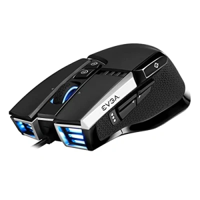 Imagen de EVGA X17 Ratón para Gaming, Cableado, Negro, Personalizable, 16,000 DPI, 5 Perfiles, 10 Botones, Ergonómico 903 W1 17BK K3