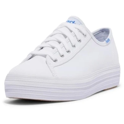 Imagen de Keds Triple Kick Core Sneaker Canvas, Zapatillas Mujer, Color Blanco, 36 EU Estrecho