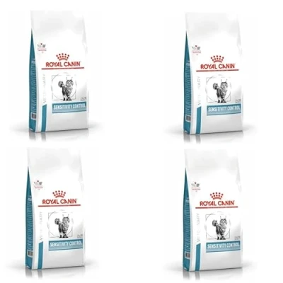 Imagen de ROYAL CANIN Veterinary Sensitivity Control Cat Pack de 4 x 400 g Pienso completo dietético Para gatos adultos reducir los síntomas intolerancia nutricional