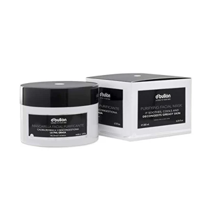 Imagen de D&#039;Bullon Mascarilla Facial Purificante para Pieles Grasas Calma y Refresca. Elimina el exceso de grasa las impurezas la piel. Calma, refresca descongestiona 200ml