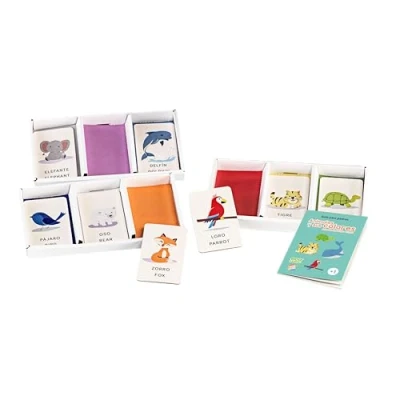 Imagen de Cefa Toys Animales y Sus Colores.Incluye 18 fichas de Animales, 3 bandejas clasificatorias,español Ingles,Materiales eco100%,Fabricado en España.Apto para niños a Partir 1 año.