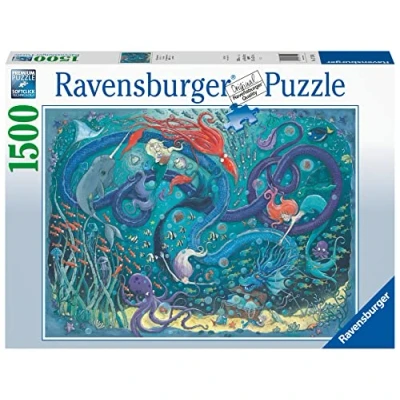 Imagen de Ravensburger Puzzle: Las Sirenas, Puzzle 1500 Piezas, Puzzles para adultos, Piezas Pegamento Enmarcar Puzzles, Rompecabezas Pasatiempos 80x60cm