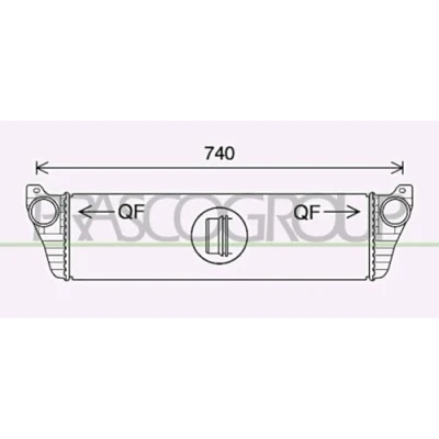 Imagen de PRASCO ME910N001 Intercooler Con acoplamientos rápidos MERCEDES BENZ: Vito Mixto, Viano