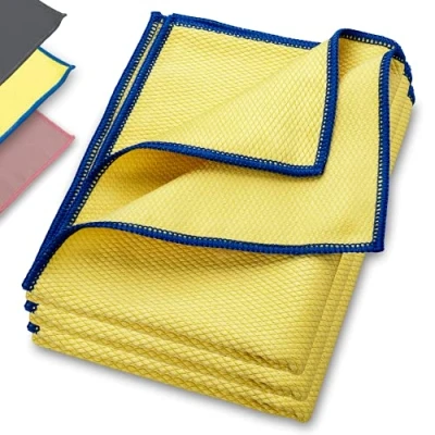 Imagen de ELEXACLEAN Bayetas de Microfibra para Cristales 3 Unidades, 60x40 cm Limpie sólo con Agua. Paños