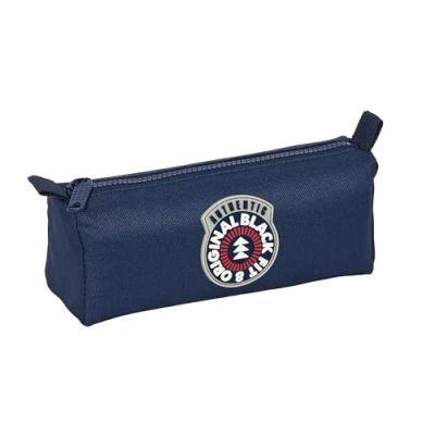 Imagen de Blackfit8 AUTHENTIC Portatodo, Tejido Reciclable, Estuche Infantil, Niño, Ideal para Niños en Edad Escolar, Cómodo y Versátil, Calidad Resistencia, 21x7x8 cm, Color Azul Marino
