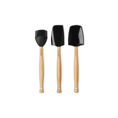 Imagen de Le Creuset Spatula Set 3 Pieces Premium Black