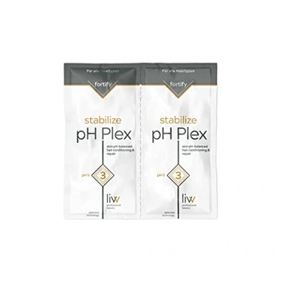 Imagen de LIW pH Plex 3 Stabilize Cabello Después de Teñir o Blanquear, Repara El Dañado, Dos Porciones Individuales
