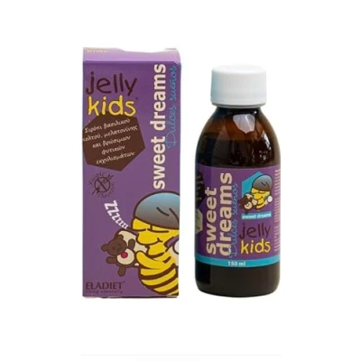 Imagen de Eladiet Complemento Alimenticio Jelly Kids Dulces Sueños con Melatonina 250 ml Elaborado a Base de Plantas Tradicionales Ayuda Conciliar el Sueño y Mejora la Calidad del Descanso