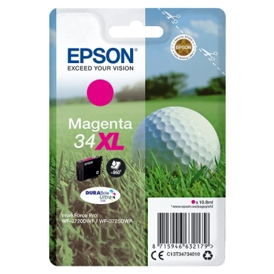 Imagen de Cartucho De Tinta Magenta Epson 34xl C13t34734010