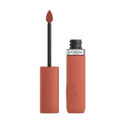 Imagen de L&#039;Oréal Paris Pintalabios Líquido, Color Intenso, Fórmula Mate de Larga Duración, Con Ácido Hialurónico, Sin Transferencia, Infaillible Matte Resistance, Tono: 115 Snooze Your Ala