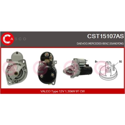 Imagen de CASCO CST15107AS Motor de arranque 12V 1,30kW 9 CPS0066 M8 82mm MERCEDES BENZ: Clase C Sedán, Vito Bus, E SSANGYONG: Musso SUV