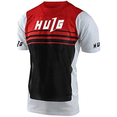 Imagen de Maillot Ciclismo Hombre Verano Bicicleta Montaña Bike MTB Camiseta con Mangas Cortas para De Carretera/Multideporte/Fitness (M,style 20)