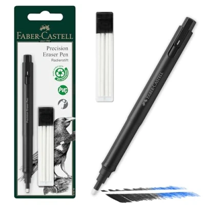Imagen de FABER CASTELL 185610 Precision Eraser Pen Goma de borrar (incluye borrador relleno, para profesionales y aficionados