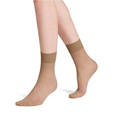 Imagen de FALKE Pure Matt 20 DEN W SO transparente unicolor 1 par, Calcetines Mujer, Color piel (Golden 4699) nuevo ecológico, 35 38