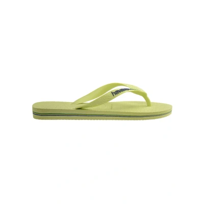Imagen de Havaianas Brasil LOGO Buttercream Unisex Sandalias de dedo, Talla: 37 38, Matcha green Zapatos