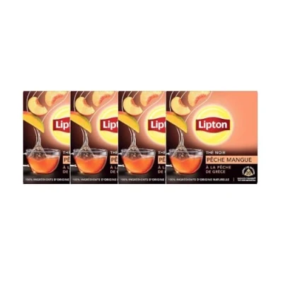 Imagen de Lipton Tea Peach Mango 20S Pirámide Lot De 4 Precio Por Lote Entrega Rápida