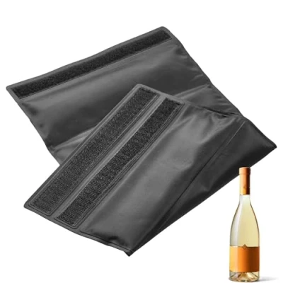 Imagen de Westmark Manguito de enfriamiento para, por ejemplo, botellas vino, champán, para diámetro 7,5 a 10 cm, se enfría hasta 2 horas, plástico, Frigus, negro/blanco, 52413370