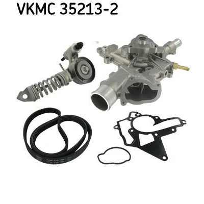 Imagen de SKF VKMC 35213 2 Bomba de agua + kit correa poli V con juntas OPEL: Meriva A, Combo C Tour
