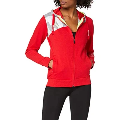 Imagen de Kempa Core 2.0 Hood Chaqueta, Mujer, Rojo/Gris Oscuro Mezcla, XS