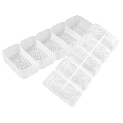 Imagen de 5 Rollos Molde para sushi herramienta de prensado antiadherente Bento, plástico, Blanco