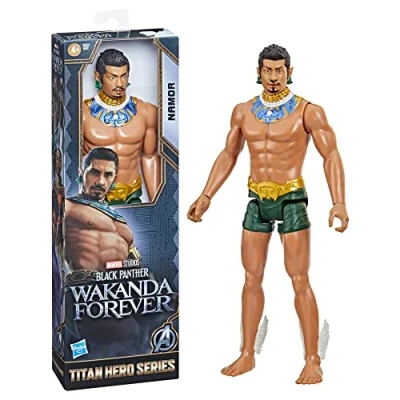 Imagen de Marvel Studios Black Panther: Wakanda Forever Figura de Namor Titan Hero Series 30 cm para niños y niñas a Partir 4 años