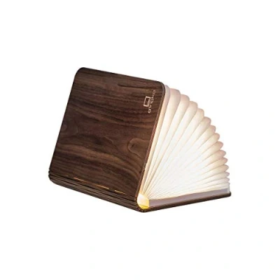 Imagen de Werpower Gingko LED Mini Smart Book Desk Light with Natural Wood Effect Finish, Rechargeable Micro USB Charger, Walnut