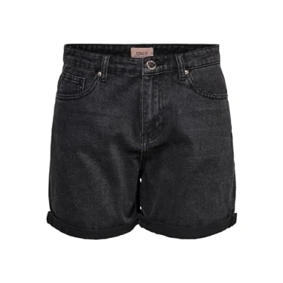 Imagen de ONLY Jeansshorts Regular FIT Shorts vaqueros black, Mujer, Talla: Large, Black