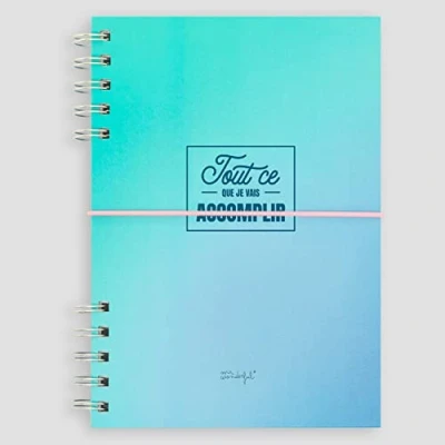 Imagen de Mr. Wonderful Cuaderno A5 azul Todo lo que voy a lograr