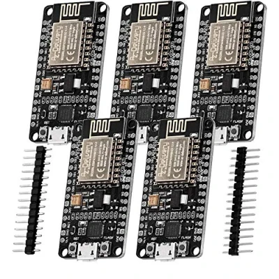 Imagen de AZDelivery 5 x Modulo WiFi NodeMCU Amica V2 ESP8266 ESP 12F Placa de Desarrollo no Soldado con CP2102 Compatible Arduino E Book Incluido!