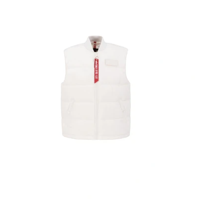 Imagen de Alpha Industries Puffer Chaleco, Hombre, Talla: XXL, Jet stream white