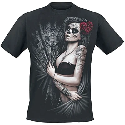 Imagen de Spiral M101 T Shirts Camiseta, Black, S para Hombre