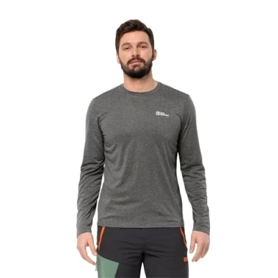 Imagen de Jack Wolfskin Sky Thermal L/S M Camisa de Senderismo, Pizarra, Hombre