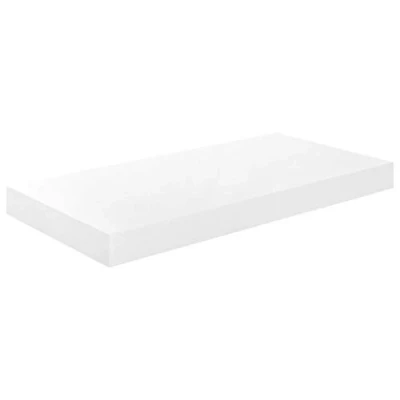 Imagen de vidaXL Estante Flotante de Pared Repisa Colgante Estantería Tablero CD Libros Coleccionables Fotos Premios Blanco con Brillo MDF 50x23x3,8 cm