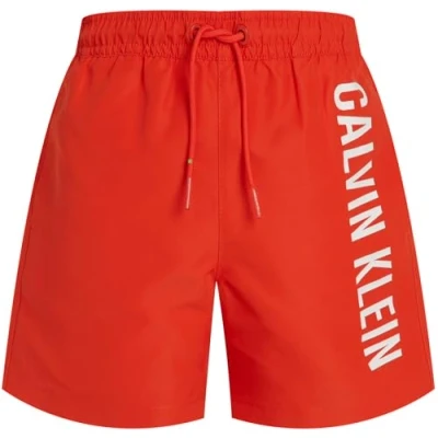 Imagen de Calvin Klein Swimwear Medium Drawstring Bañador para niños, Talla: 8 10a, Flaming chili