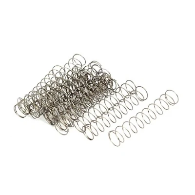 Imagen de sourcing map 0,4mm x 10mm 50mm 304 Inoxidable Acero Compresión Resortes 20Uds