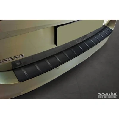 Imagen de Avisa Protector del Parachoques Trasero Inoxidable Negro Mate Compatible con Skoda Superb IV Combi 2023 &#039;Ribs&#039;