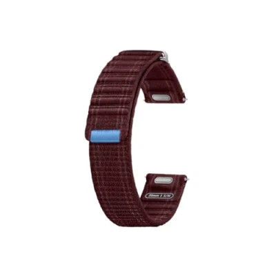 Imagen de Correa Samsung Fabric Band, Para Galaxy Watch7, Tela y Velcro, Fácil ajuste, Talla S/M, Vino