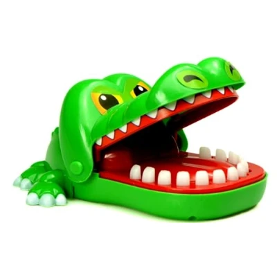 Imagen de ikonka, Cocodrilo en el Dentista, Juego, Juego de Habilidad, para niños, Familiar, Fiestas, plástico, niñas y Regalo, 12,5 x 10,5 6 cm