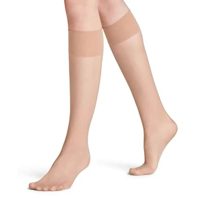 Imagen de FALKE Pure Matt 20 DEN W KH transparente unicolor 1 par, Calcetines largos Mujer, Color piel (Cocoon 4859) nuevo ecológico, 39 42
