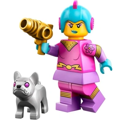 Imagen de Selección: Lego 71046 Minifiguras espaciales Serie 26 coleccionables + postal gratis (04 Retro Space Heldin)