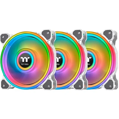 Imagen de Thermaltake Riing Quad 12 RGB Radiator Fan TT Premium Edition 3 Pack White/Case