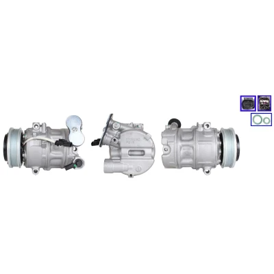 Imagen de LUCAS ACP01204 Compresor de Aire Acondicionado PAG 46 YF R134a, R1234yf