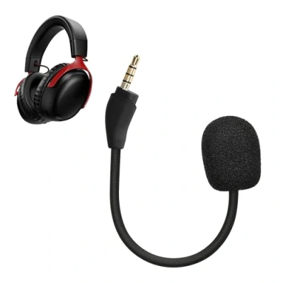 Imagen de kwmobile Micrófono Compatible con Kingston HyperX Cloud III Microfono Repuesto para Auriculares Gaming negro