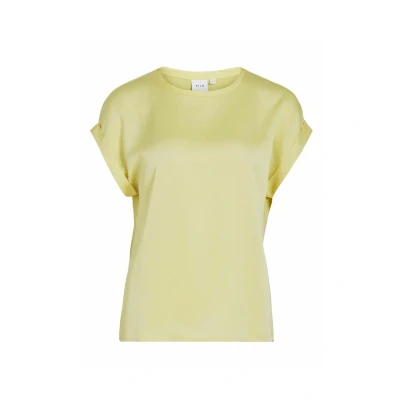 Imagen de VILA Kurzen ÄRMELN GLÄNZENDES Blusa, Mujer, Talla: 42, Pale banana